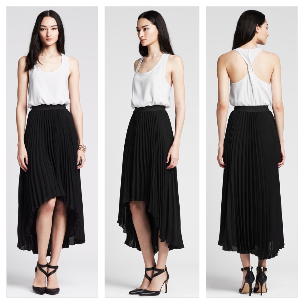 Banana Republic Colorblock Pleated Patio Dress